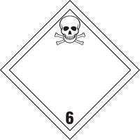 TDG Shipping Labels, Class 6.1, Toxic Substances, Vinyl NRZ Safety Inc.