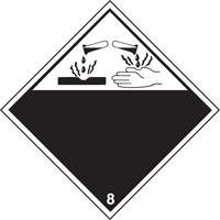 TDG Shipping Labels, Class 8, Corrosives, Vinyl NRZ Safety Inc.