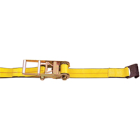 Tendeurs d'arrimage &agrave; cliquet, Crochet plat, 3" , 30' , Charge d'utilisation max. 5400 lb (2450 kg) NRZ Safety Inc.