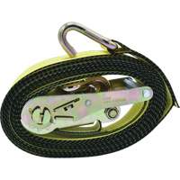 Tendeurs d'arrimage &agrave; cliquet, Crochet en J, 2" , 16' , Charge d'utilisation max. 10 000 lb NRZ Safety Inc.