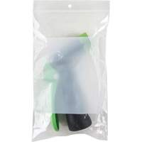 White Block Poly Bags, Reclosable, 8" x 5", 2 mils NRZ Safety Inc.