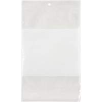 White Block Poly Bags, Reclosable, 9" x 6", 2 mils NRZ Safety Inc.