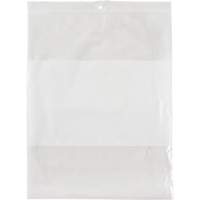 White Block Poly Bags, Reclosable, 10" x 8", 2 mils NRZ Safety Inc.
