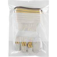White Block Poly Bags, Reclosable, 12" x 9", 2 mils NRZ Safety Inc.