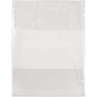 White Block Poly Bags, Reclosable, 15" x 12", 2 mils NRZ Safety Inc.