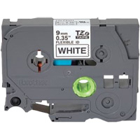 TZe Flexible Tape Cartridge, 9 mm x 26'/8 m, Black on White NRZ Safety Inc.