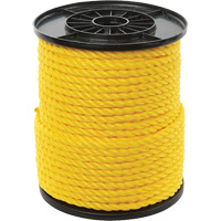 3/8" Yellow Twisted 3-Strand Rope, Polypropylene, 250' NRZ Safety Inc.