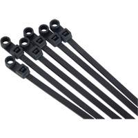Attache-c&acirc;ble &agrave; visser, Longueur 8", R&eacute;sistance &agrave; la traction 50 lb, Noir NRZ Safety Inc.