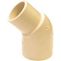 Flowguard Gold 45° Street Elbow Fitting, Spigot x Hub, CPVC, 1/2" NRZ Safety Inc.