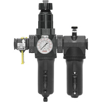 Automatic Drain Filter, Regulator & Lubricator with Metal Bowl & Gauge Modulair 400, 3/4" NPT NRZ Safety Inc.