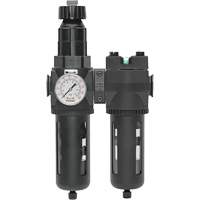 Manual Drain Filter, Regulator & Coalescing Filter with Standard Bowl Modulair 400, 1/4" NPT, 150 PSI, 9.1 fl. oz. Capacity NRZ Safety Inc.