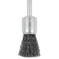 E050-12 Shaft Mounted Crimped End Brush, 1/2", 0.012" Fill, 1/4" Shank NRZ Safety Inc.