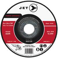 POWER ABRASIVE&reg; Grinding Wheel, 4" x 1/4", 5/8" Arbor, Type 27 NRZ Safety Inc.