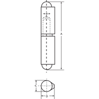 2-Piece Weld-On Hinges NRZ Safety Inc.