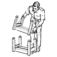 Portable Stacking Racks, 12" W x 16" D, 2500 lbs. Capacity NRZ Safety Inc.