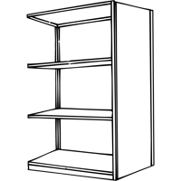 Interlok Shelving Unit, Steel, Boltless, 800 lbs. Capacity, 36" W x 76" H x 24" D NRZ Safety Inc.