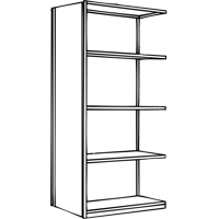 Interlok Shelving Unit, Steel, Boltless, 800 lbs. Capacity, 36" W x 100" H x 24" D NRZ Safety Inc.