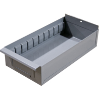 Interlok Boltless Shelving Shelf Box, Steel, 11-5/8" W x 12" D x 2-3/4" H, Light Grey NRZ Safety Inc.