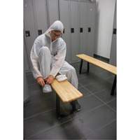 Locker Room Bench, Wood, 48" L x 9-1/4" W x 16-1/2" H NRZ Safety Inc.