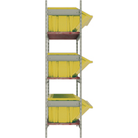 &eacute;tag&egrave;res larges avec bacs g&eacute;ants en plastique, Acier, Sans boulons, Capacit&eacute; 800 lb, 66" la x 60" h x 18" p NRZ Safety Inc.