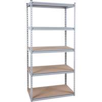 Heavy-Duty Shelving, Steel, Boltless, 1200 lbs. Capacity, 36" W x 72" H x 18" D NRZ Safety Inc.