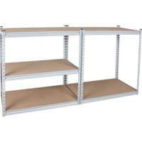 Heavy-Duty Shelving, Steel, Boltless, 1200 lbs. Capacity, 36" W x 72" H x 18" D NRZ Safety Inc.