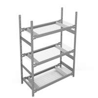&eacute;tag&egrave;re de grande largeur, Acier, Sans boulons, Capacit&eacute; 1340 lb, 42" la x 60" h x 18" p NRZ Safety Inc.