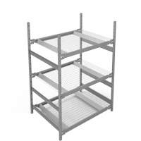 &eacute;tag&egrave;re de grande largeur, Acier, Sans boulons, Capacit&eacute; 1340 lb, 42" la x 60" h x 32" p NRZ Safety Inc.