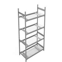 &eacute;tag&egrave;re de grande largeur, Acier, Sans boulons, Capacit&eacute; 1340 lb, 42" la x 84" h x 18" p NRZ Safety Inc.