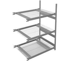 &eacute;tag&egrave;re de grande largeur, Acier, Sans boulons, Capacit&eacute; 1340 lb, 42" la x 60" h x 32" p NRZ Safety Inc.