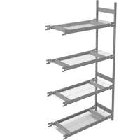 &eacute;tag&egrave;re de grande largeur, Acier, Sans boulons, Capacit&eacute; 1340 lb, 42" la x 84" h x 18" p NRZ Safety Inc.