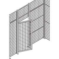 Standard-Duty Wire Mesh Partition Swing Door, 3' W x 7' H NRZ Safety Inc.
