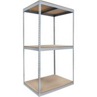 Heavy-Duty Shelving, Steel, Boltless, 1200 lbs. Capacity, 48" W x 84" H x 36" D NRZ Safety Inc.
