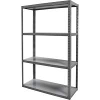 Heavy-Duty Shelving, Steel, Bolted, 3000 lbs. Capacity, 36" W x 72" H x 24" D NRZ Safety Inc.