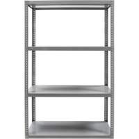 Heavy-Duty Shelving, Steel, Bolted, 3000 lbs. Capacity, 36" W x 72" H x 24" D NRZ Safety Inc.