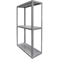 Heavy-Duty Shelving, Steel, Bolted, 3000 lbs. Capacity, 36" W x 72" H x 18" D NRZ Safety Inc.