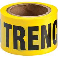 Ruban pour barricade, Anglais, 3" la x 200' lo, 3 mils, Noir sur jaune NRZ Safety Inc.