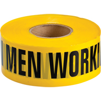 Rubans pour barricades, Anglais, 3" la x 1000' lo, 3,5 mils, Noir sur jaune NRZ Safety Inc.