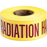 Ruban pour barricade, Anglais, 3" la x 200' lo, 3 mils, Magenta/jaune NRZ Safety Inc.