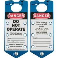 Labeled Lockout Hasps, Blue NRZ Safety Inc.