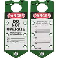 Labeled Lockout Hasps, Green NRZ Safety Inc.