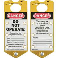 Labeled Lockout Hasps, Yellow NRZ Safety Inc.