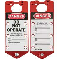 Labeled Lockout Hasps, Red NRZ Safety Inc.