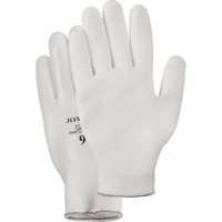 White Knit Palm Coated Gloves, Size Small/7, Polyurethane Coated, HPPE Shell, EN 388 Level 2 NRZ Safety Inc.