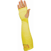 Sleeves, Kevlar&reg;, 18", ANSI/ISEA 105 Level 3, Yellow NRZ Safety Inc.