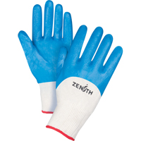 Gants enduits et tricot&eacute;s sans coutures de poids moyen, 7/Petit, R&ecirc;vetement Nitrile, Calibre 13, Enveloppe en Coton NRZ Safety Inc.