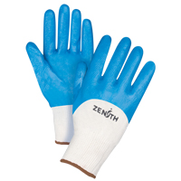 Gants enduits et tricot&eacute;s sans coutures de poids moyen, 9/Grand, R&ecirc;vetement Nitrile, Calibre 13, Enveloppe en Coton NRZ Safety Inc.