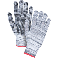 Gants tricot&eacute;s &agrave; pois, Poly/coton, Un c&ocirc;t&eacute;, Calibre 7, Petit NRZ Safety Inc.