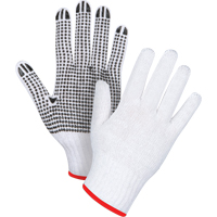Gants tricot&eacute;s &agrave; pois, Poly/coton, Un c&ocirc;t&eacute;, Calibre 7, Petit NRZ Safety Inc.