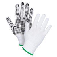 Gants tricot&eacute;s &agrave; pois, Poly/coton, Un c&ocirc;t&eacute;, Calibre 7, Moyen NRZ Safety Inc.